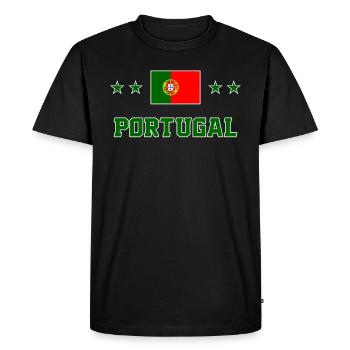 Portugal - T-shirt Premium bio Homme - noir - Devant - Nico (187cm)