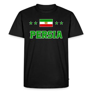 Perse - T-shirt Premium bio Homme - noir - Devant - Nico (187cm)