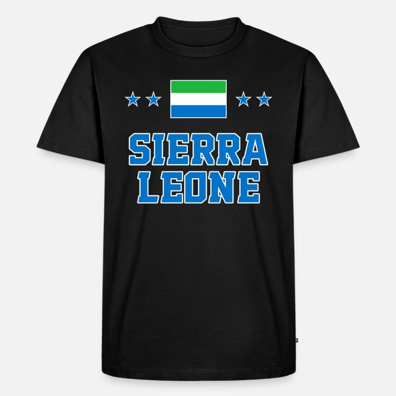 Sierra Leone - Männer Premium Bio T-Shirt - Schwarz