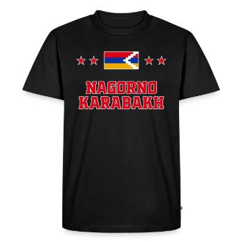 Nagorno Karabakh - Men's Premium Organic T-Shirt - black - Front - Nico (187cm)