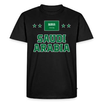 Saudi Arabia - Men's Premium Organic T-Shirt - black - Front - Nico (187cm)