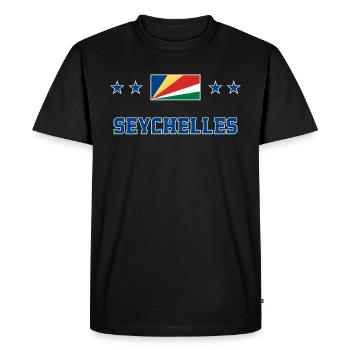 Seychelles - T-shirt Premium bio Homme - noir - Devant - Nico (187cm)