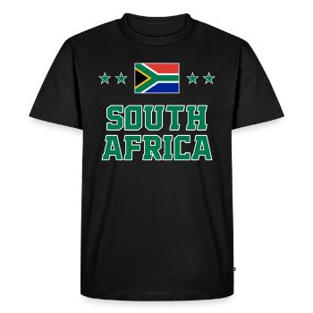 Afrique du Sud - T-shirt Premium bio Homme - noir - Devant - Nico (187cm)