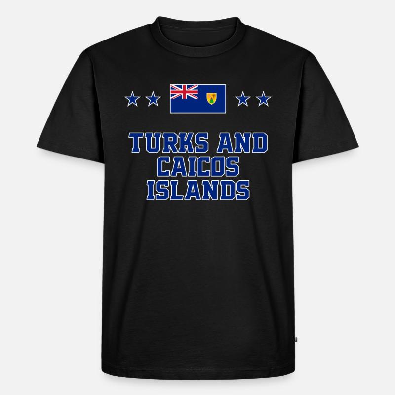 Turks und Caicosinseln - Männer Premium Bio T-Shirt - Schwarz