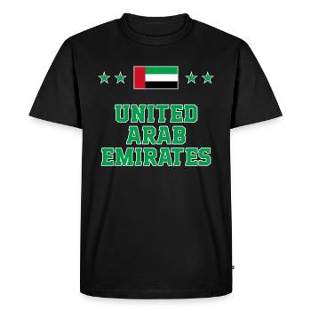 Emirats Arabes Unis - T-shirt Premium bio Homme - noir - Devant - Nico (187cm)