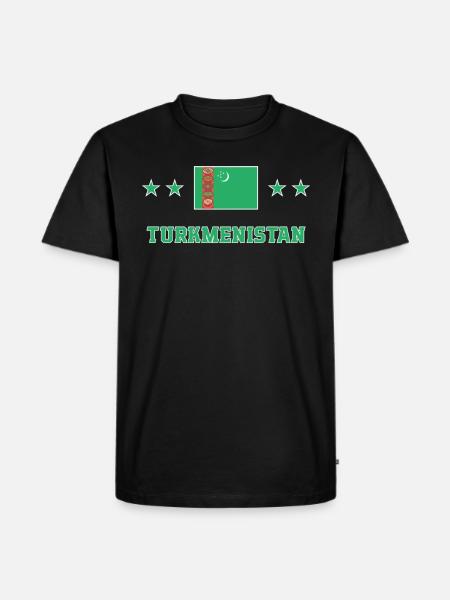 Turkmenistan - Men's Premium Organic T-Shirt - black