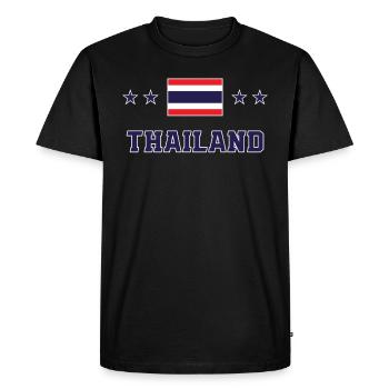 Thailand - Men's Premium Organic T-Shirt - black - Front - Nico (187cm)