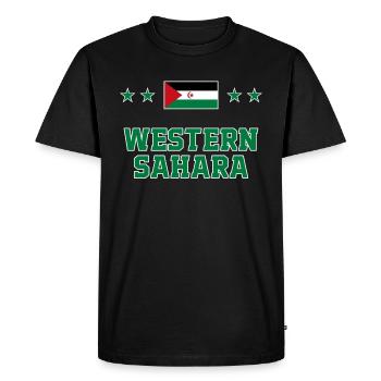 Sahara occidental - T-shirt Premium bio Homme - noir - Devant - Nico (187cm)