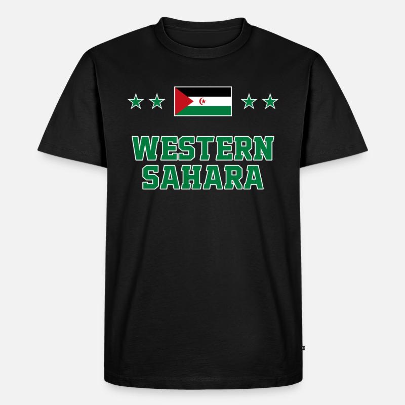 Westsahara - Männer Premium Bio T-Shirt - Schwarz