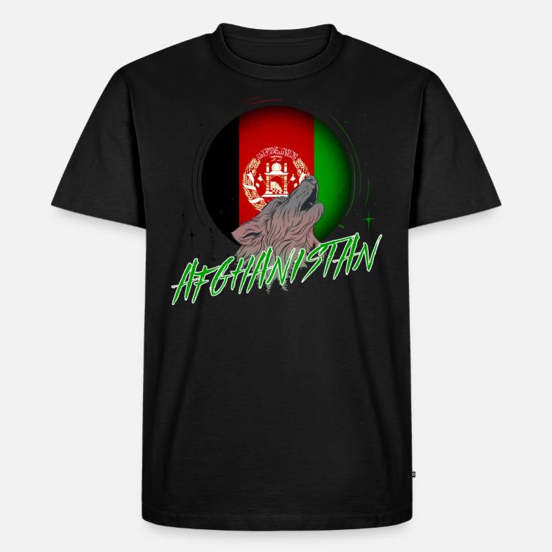 Afghanistan - Männer Premium Bio T-Shirt - Schwarz