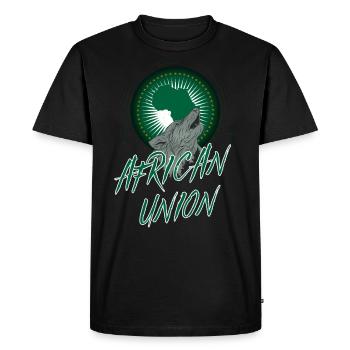 Union africaine - T-shirt Premium bio Homme - noir - Devant - Nico (187cm)