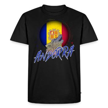 Andorra - Men's Premium Organic T-Shirt - black - Front - Nico (187cm)