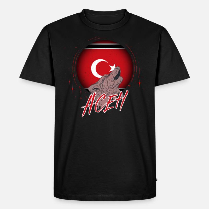 Aceh - Männer Premium Bio T-Shirt - Schwarz