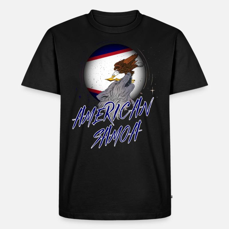 Amerikanisch-Samoa - Männer Premium Bio T-Shirt - Schwarz