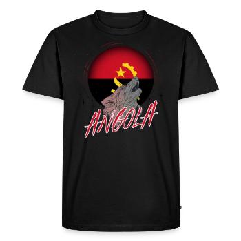 Angola - T-shirt Premium bio Homme - noir - Devant - Nico (187cm)