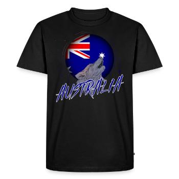 Australie - T-shirt Premium bio Homme - noir - Devant - Nico (187cm)