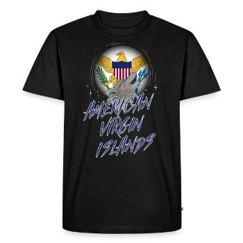 Îles Vierges américaines - T-shirt Premium bio Homme - noir - Devant - Nico (187cm)