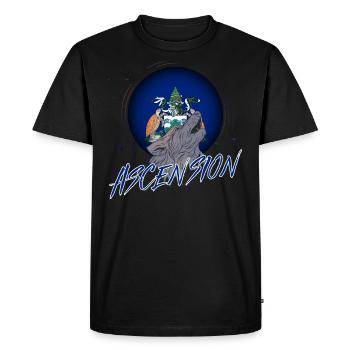 Ascension - Men's Premium Organic T-Shirt - black - Front - Nico (187cm)