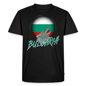 Bulgaria - Men's Premium Organic T-Shirt - black - Front - Nico (187cm)