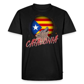 Catalogne - T-shirt Premium bio Homme - noir - Devant - Nico (187cm)