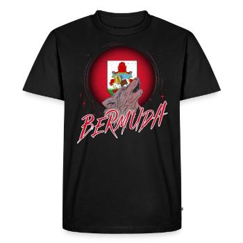 Bermudes - T-shirt Premium bio Homme - noir - Devant - Nico (187cm)