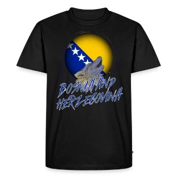 Bosnie et Herzégovine - T-shirt Premium bio Homme - noir - Devant - Nico (187cm)