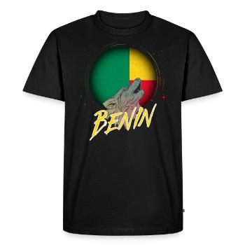 Bermudes - T-shirt Premium bio Homme - noir - Devant - Nico (187cm)