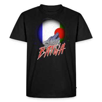 Batwa - Men's Premium Organic T-Shirt - black - Front - Nico (187cm)