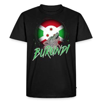 Burundi - T-shirt Premium bio Homme - noir - Devant - Nico (187cm)