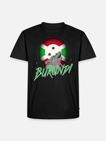 Burundi - Men's Premium Organic T-Shirt - black