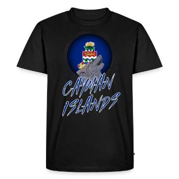 Îles Caïmans - T-shirt Premium bio Homme - noir - Devant - Nico (187cm)