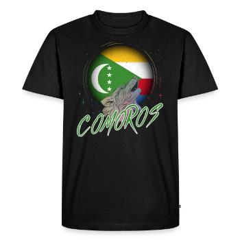 Comores - T-shirt Premium bio Homme - noir - Devant - Nico (187cm)
