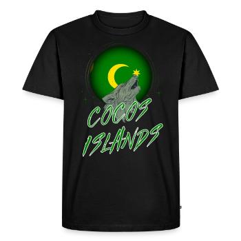 Îles Cocos - T-shirt Premium bio Homme - noir - Devant - Nico (187cm)