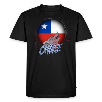 Chile - Men's Premium Organic T-Shirt - black - Front - Nico (187cm)