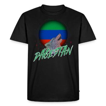 Daghestan - T-shirt Premium bio Homme - noir - Devant - Nico (187cm)
