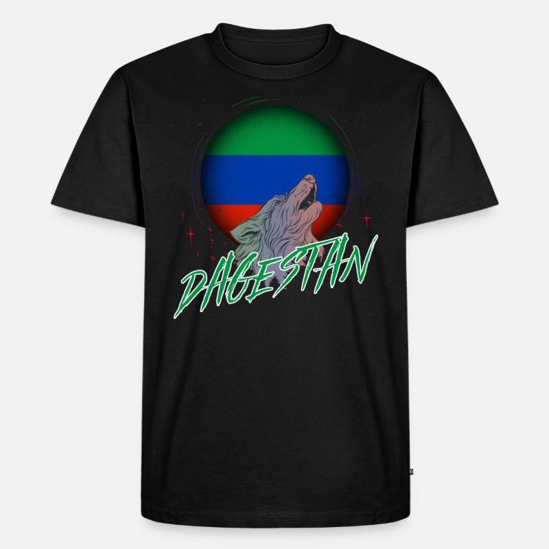 Dagestan - Männer Premium Bio T-Shirt - Schwarz