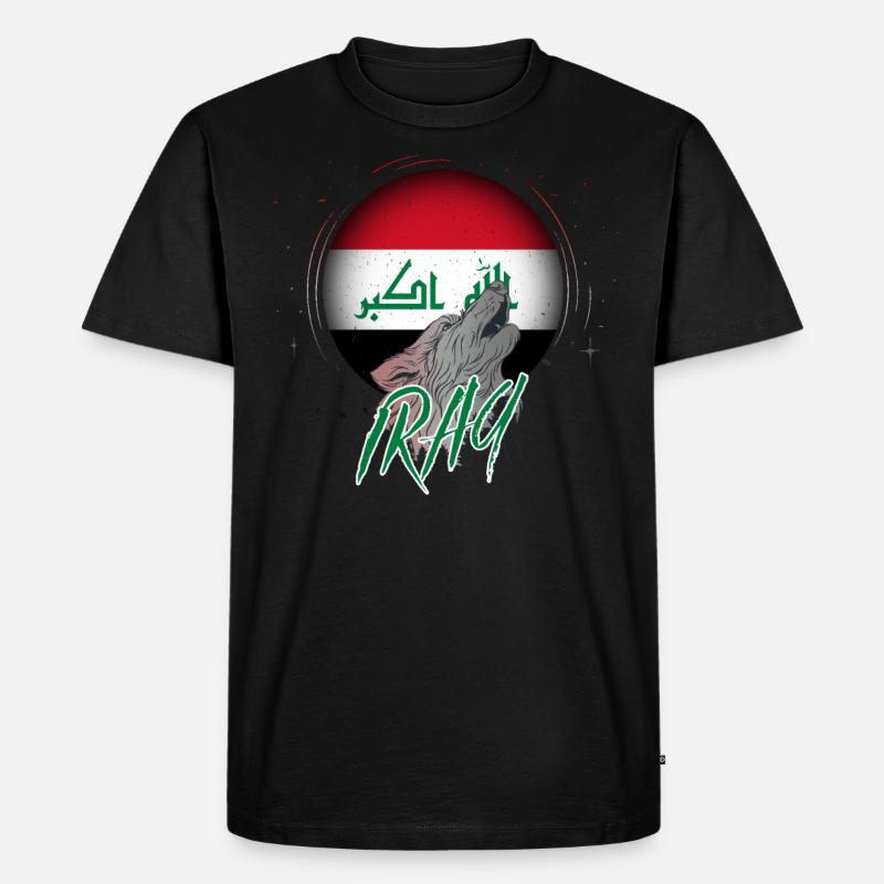 Irak - Männer Premium Bio T-Shirt - Schwarz