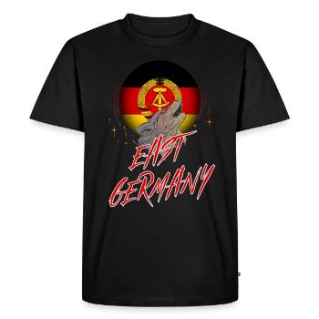 Allemagne de l'Est - T-shirt Premium bio Homme - noir - Devant - Nico (187cm)