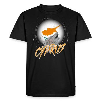 Cyprus - Men's Premium Organic T-Shirt - black - Front - Nico (187cm)