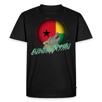 Guinée-Bissau - T-shirt Premium bio Homme - noir - Devant - Nico (187cm)