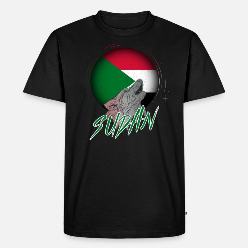 Sudan - Männer Premium Bio T-Shirt - Schwarz