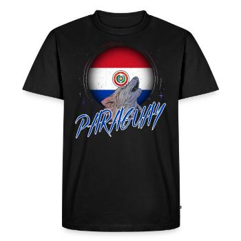 Paraguay - Men's Premium Organic T-Shirt - black - Front - Nico (187cm)