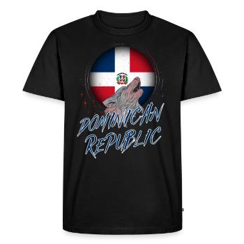 République dominicaine - T-shirt Premium bio Homme - noir - Devant - Nico (187cm)