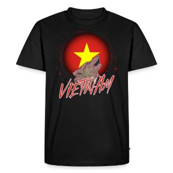 Vietnam - T-shirt Premium bio Homme - noir - Devant - Nico (187cm)