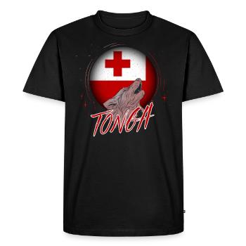 Tonga - Men's Premium Organic T-Shirt - black - Front - Nico (187cm)