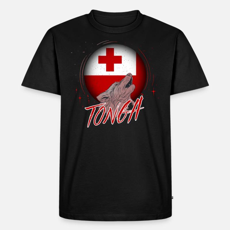 Tonga - Männer Premium Bio T-Shirt - Schwarz