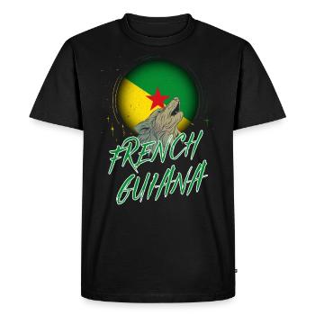 French Guiana - Men's Premium Organic T-Shirt - black - Front - Nico (187cm)