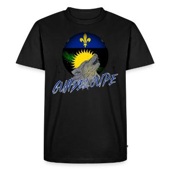 Guadeloupe - T-shirt Premium bio Homme - noir - Devant - Nico (187cm)