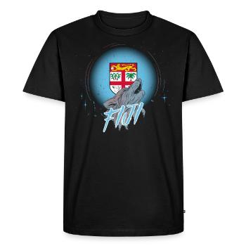 Fiji - Men's Premium Organic T-Shirt - black - Front - Nico (187cm)