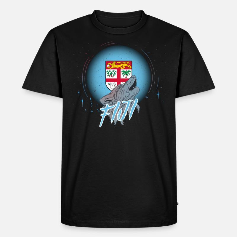 Fidschi - Männer Premium Bio T-Shirt - Schwarz